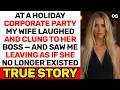 At The Holidey Party, She Was Laughing With My Boss — And Saw Me Leave As If She No Longer Exist