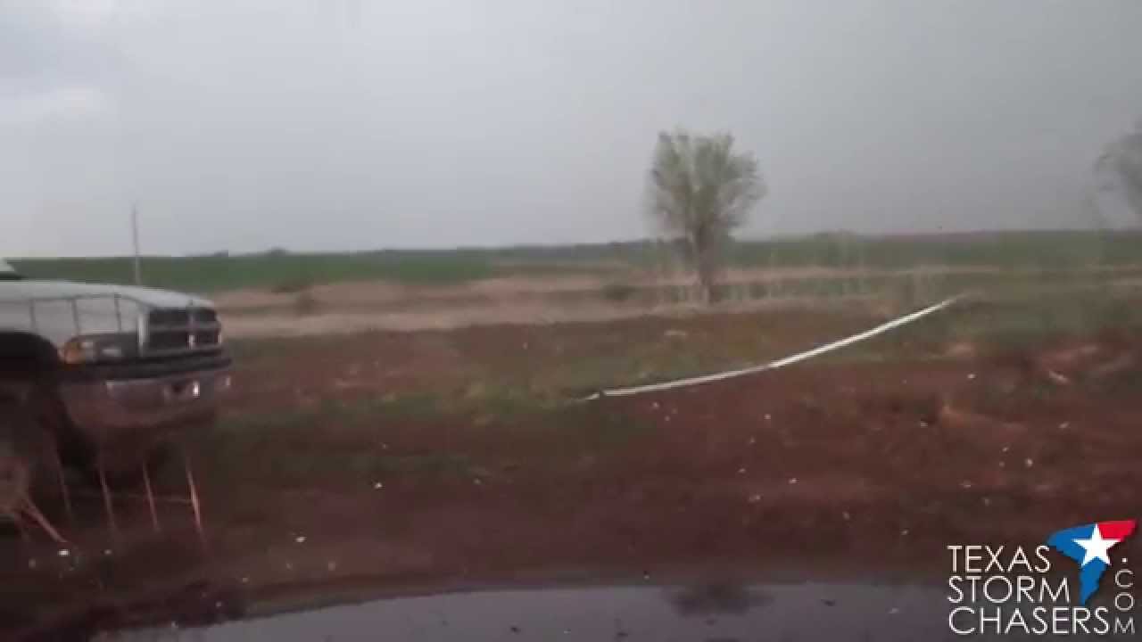 Big Hail Destroys Storm Chaser's Windshield | April 8, 2011 - YouTube