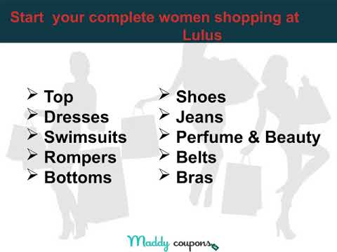 Get Unlimited Offers on Clothing from Lulus coupons