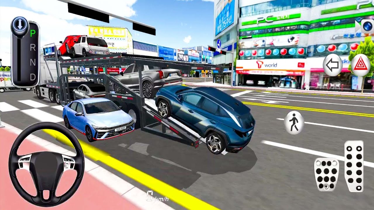 New Kia EV Car Transport to Building Parking Garage🚘 3D Driving Class 2025 - Android iOS Gameplay🎮