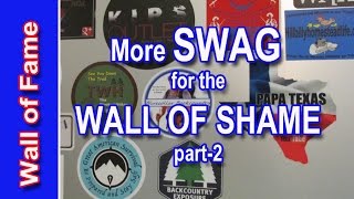 Wall of Shame - More Swag from YouTube Channel @live4wild968