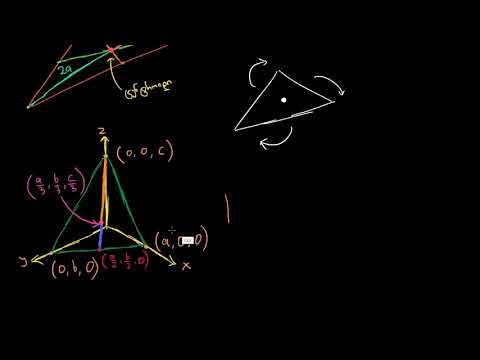 სამკუთხედის მედიანები და მედიანების გადაკვეთის წერტილი