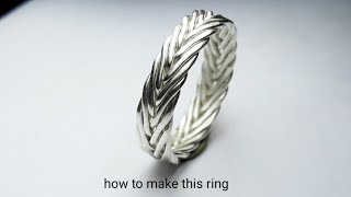 Twisted silver ring making || how to make a silver ring @arshadjewelleryworkshop4473