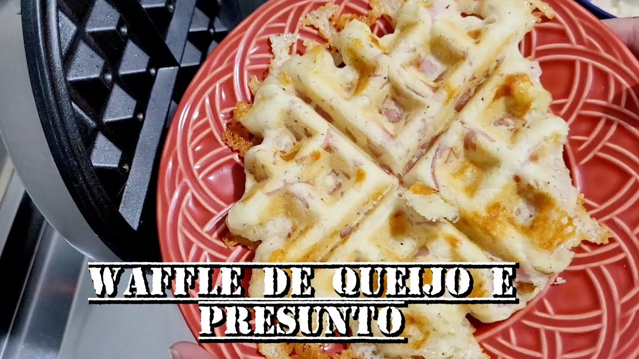 WAFFLES SALGADO CROCANTE POR FORA E MACIO POR DENTRO | RECEITA FÁCIL DE ...