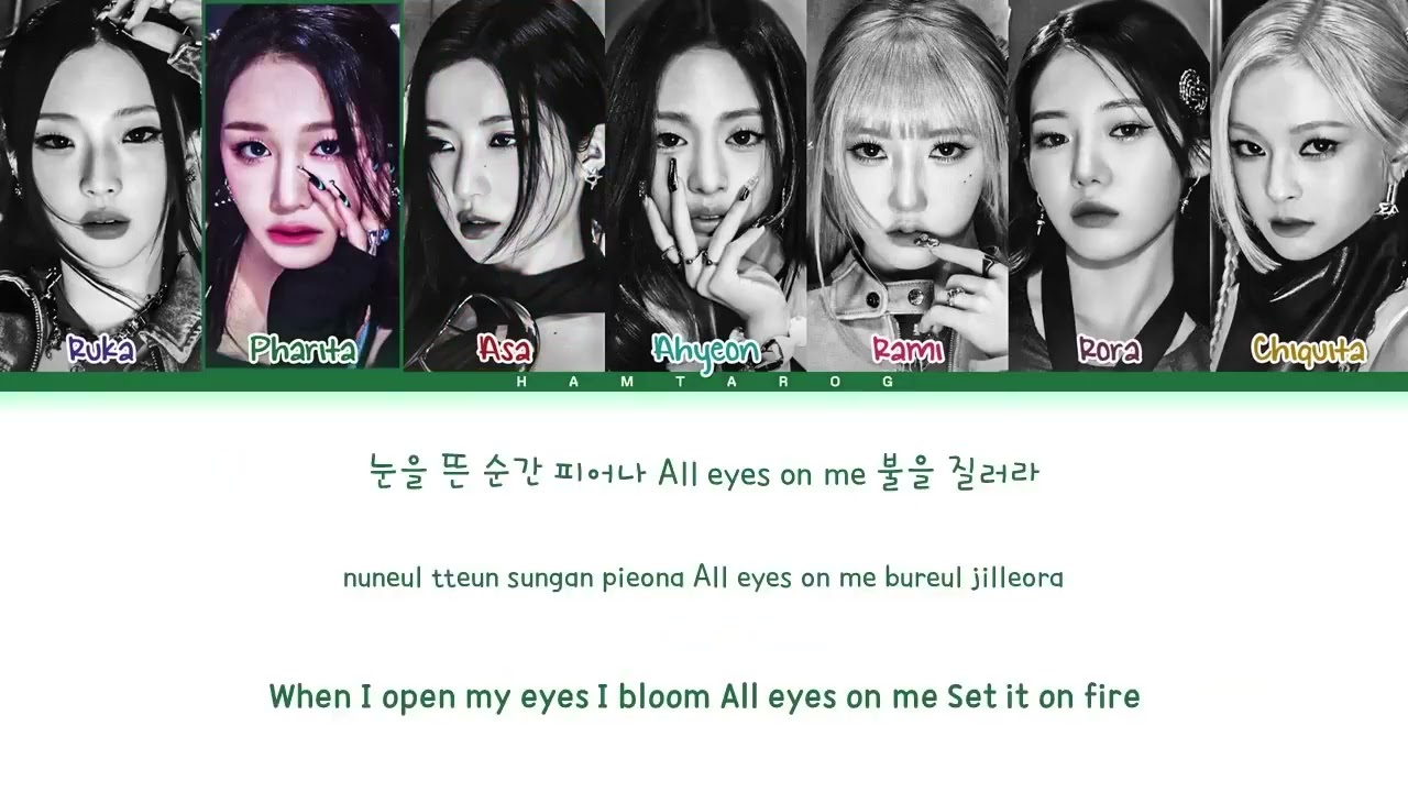 Original Rap BABYMONSTER 'SHEESH' Lyrics Color Coded Lyrics Eng Rom Han