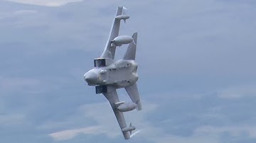 Low level Tornado GR4 - two passes shot from Cad East in the Mach Loop