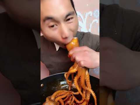 MUKBANG ASMR Brother Octopus By The Sea It S So Good To Eat 88
