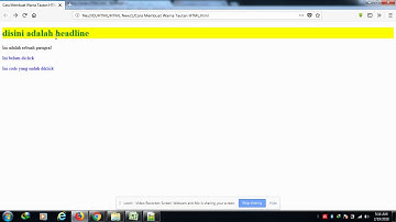 Belajar HTML Part 11: Cara Mengubah Tampilan Warna Tautan HTML