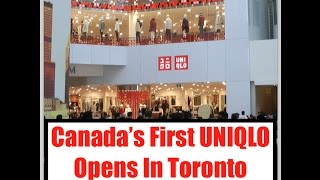 Canada's First UNIQLO Opens In Toronto - Crazy Crowds!