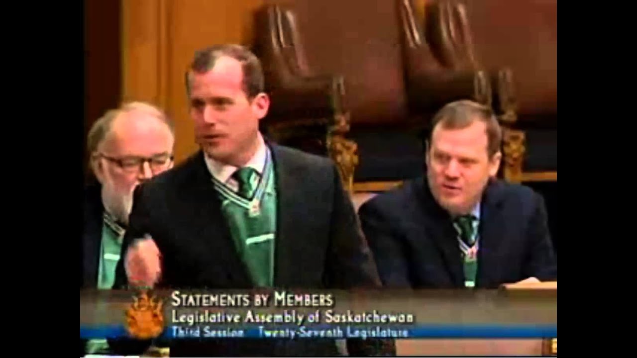 Trent Wotherspoon and the Saskatchewan Legislature Rider Nation Grey Cup Chorus