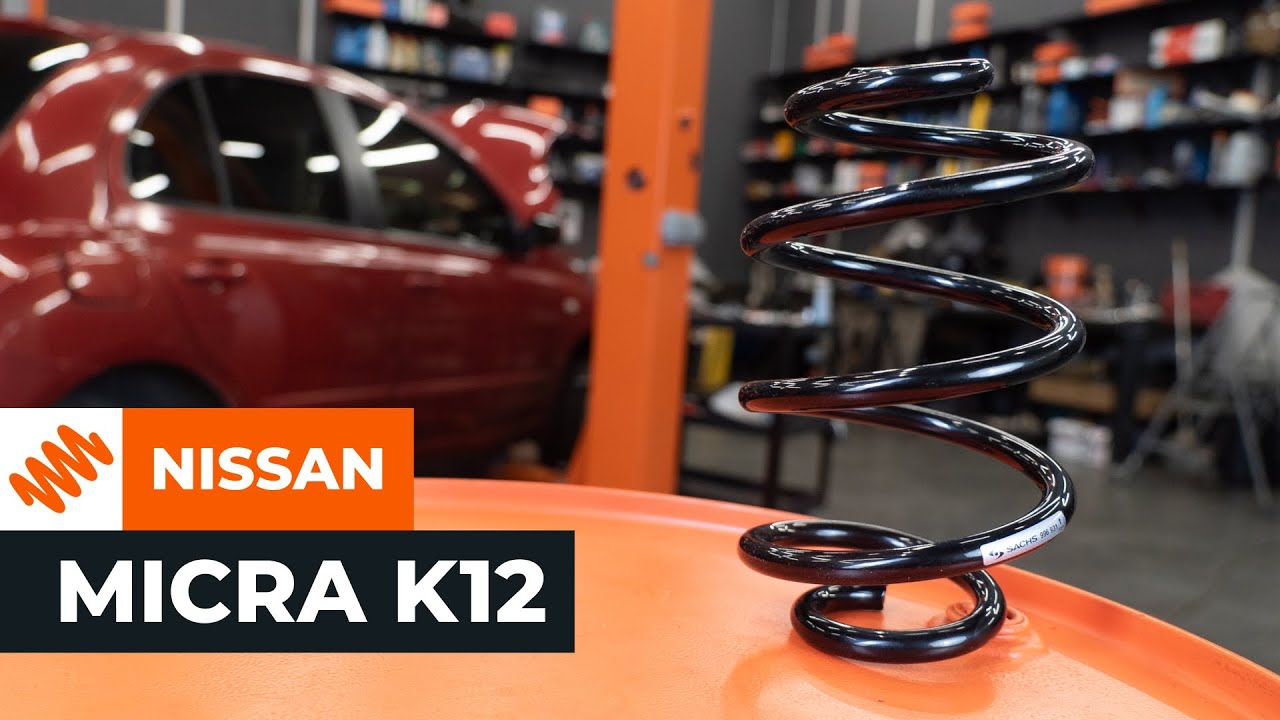 Comment remplacer ressort de suspension arrière sur NISSAN MICRA K12
