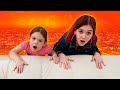 Пол это лава с Настей - The floor is lava plays a magic game cube