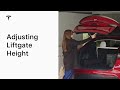 Adjusting liftgate height