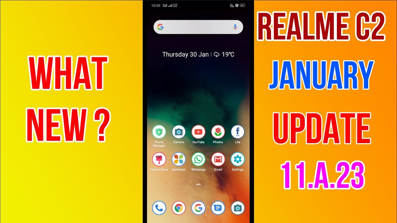 Realme C2 Software Update January 2020 || 11.A.23 || What New ? - YouTube