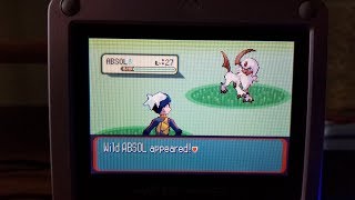 437 - LIVE! Shiny Absol in Ruby after 9624 REs!!!!! [Repel Trick]