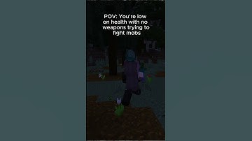 It is always when I am low on health T-T  #crossplay #minecraft #minecraftbuilding