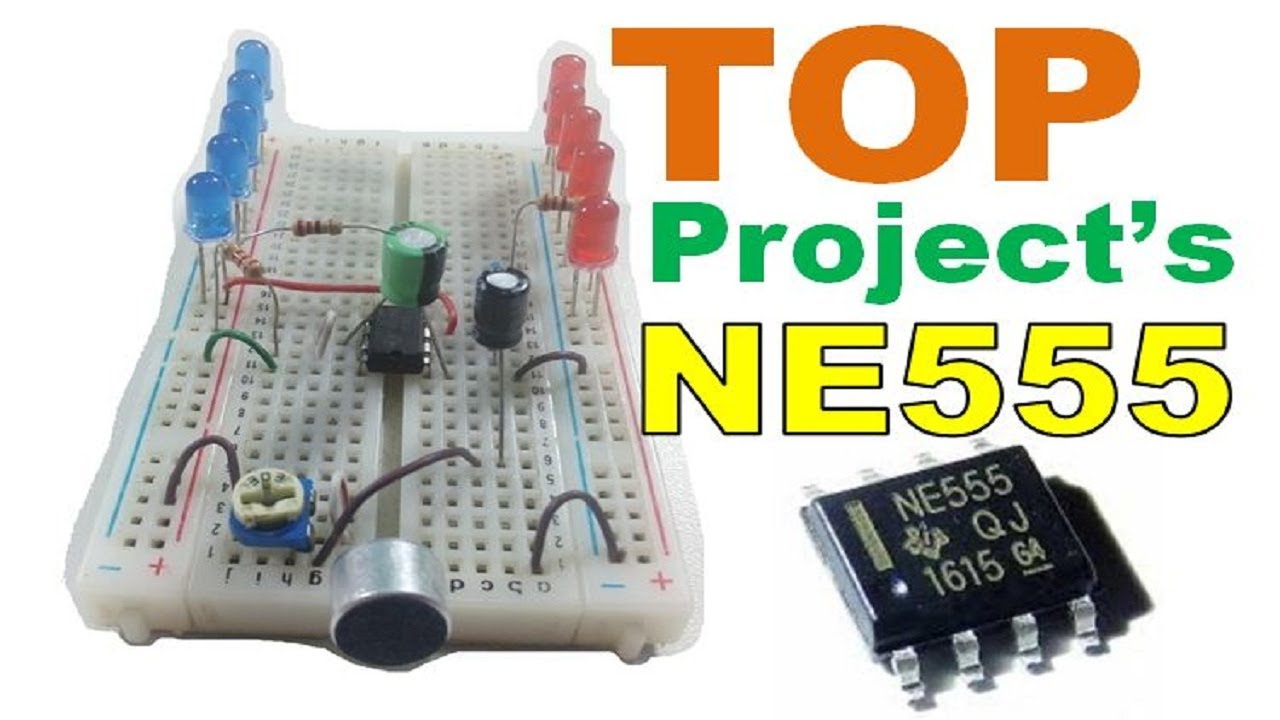 TOP 5 Proyectos  Electrónicos NE555 IC