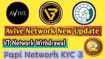 Avive network withdraw process VT network withdraw Athen network new update withdrawal Papi network