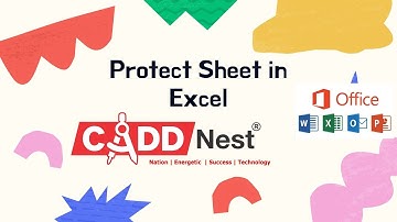 CADD NEST || Protect Sheet in Excel || RT NAGAR || KANTHARAJ N