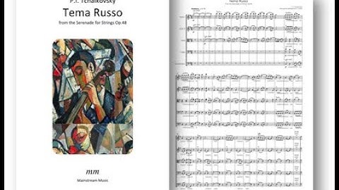 Tema Russo from the Serenade for Strings Op.48