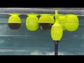 海水に浮かべたウキに板鉛を貼ると浮力変わる？【オッサンの自由研究】