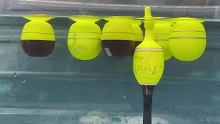 海水に浮かべたウキに板鉛を貼ると浮力変わる？【オッサンの自由研究】
