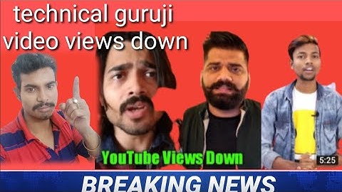 technical guruji video views down
