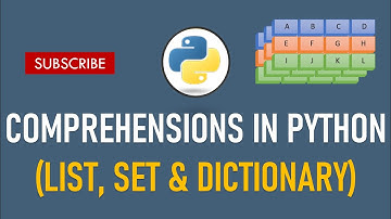 Python for Beginners: 21. Comprehensions in Python (List, Set & Dictionary)