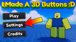 🎮How to Make a Custom 3D Menu in Roblox Studio Lite