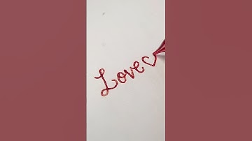 ♥️ #handwriting #shorts #cursive #satisfying #shortsfeed #calligraphy #love #heart #bts #glasspen