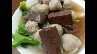 Thai food 58#100 (Pork blood soup)Please press follow. Thank you