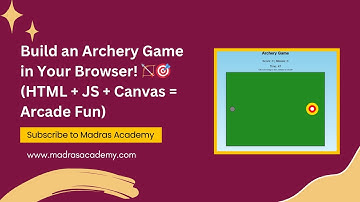 2D Archery Game with HTML & JavaScript | Canvas Game Tutorial 🏹🎯