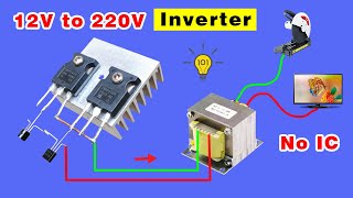 How to make a Powerful Inverter 12V DC to 220V AC using IRFP450, 50Hz 60Hz Invereter