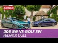 Peugeot 308 SW (2022) vs VW Golf SW : Premier duel  !