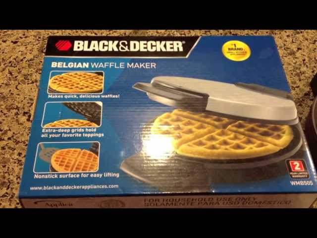 Black Decker Double Flip Waffle Maker: Unboxing & First Impressions  #healthykitchen101 