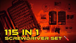115 in 1 Screwdriver Set 98 Screwdriver Bits (UNBOXING)