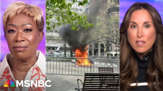 Unexplainable Man Sets Himself On Fire Outside Trump Trial Burned For Two Minutes