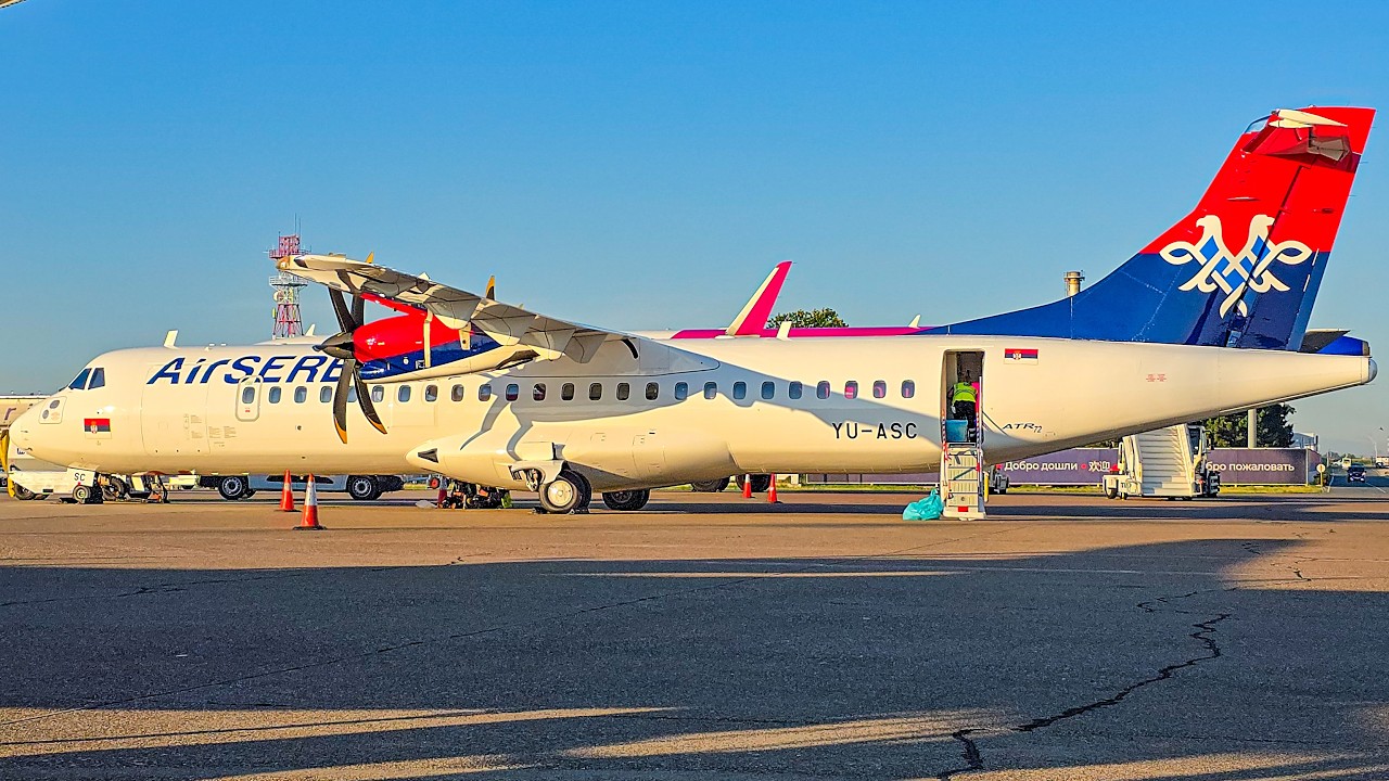 FULL FLIGHT | Belgrade to Prague | Air Serbia ATR 72-600