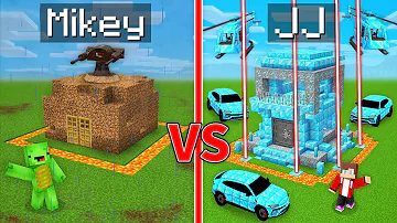 Mikey POOR vs JJ RICH Security Base Survival Battle in Minecraft (Maizen)