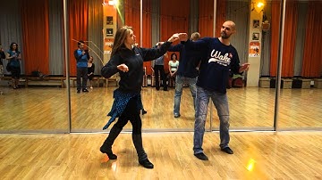 Zouk - Basics - Zouk style tilted turns