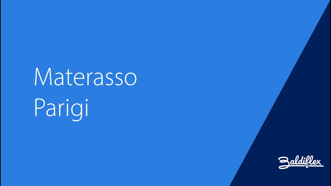 Materasso Parigi in poliuretano e memory foam trapuntato nel tessuto