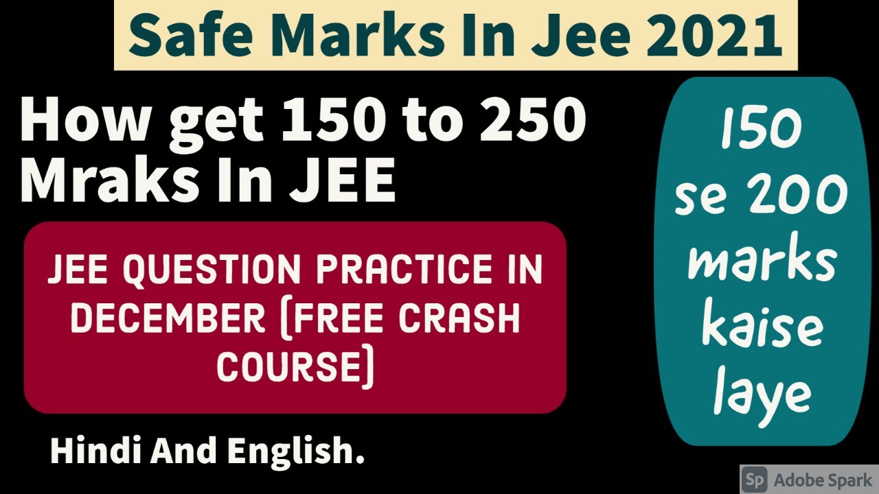 Safe Score For JEE 2021 Selection | 🔥Rank vs Marks Analysis | Score Required Under Rank 5000.Jee2021