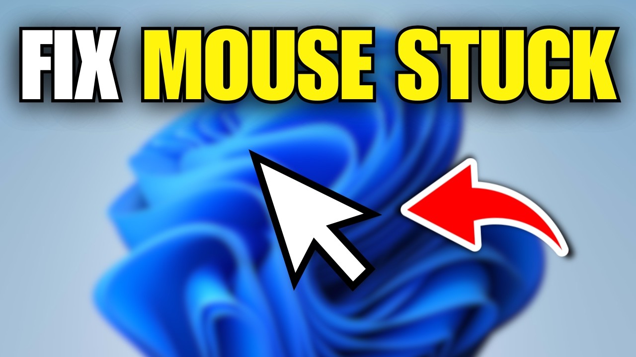 How To Fix Mouse Stuck In Middle Of Screen In Windows 11 - YouTube