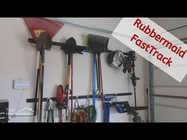 Easy Garage Storage Using the Rubbermaid FastTrack System - Life Love Larson