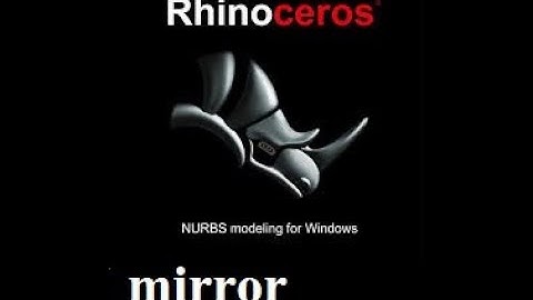 mirror tool how to use in rhino cad
