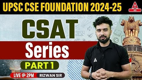 Series | Reasoning For CSAT | UPSC CSAT Reasoning Classes 2024 BY Rizwan Sir