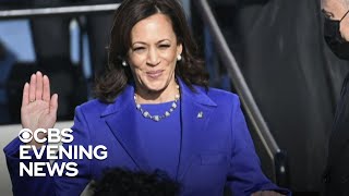 Harris shatters race and gender barriers in historic swearing in ceremony