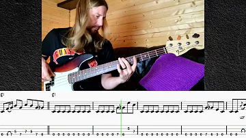 Metallica - Seek & Destroy - Bass Playalong with Tablature