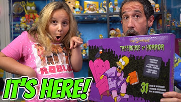 Unboxing The Simpsons Treehouse of Horror Advent Calendar! FULL Unboxing and Review w/ Nora!
