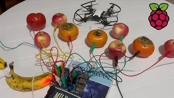 Drone controlled by touching Fruits with Raspberry Pi and Python